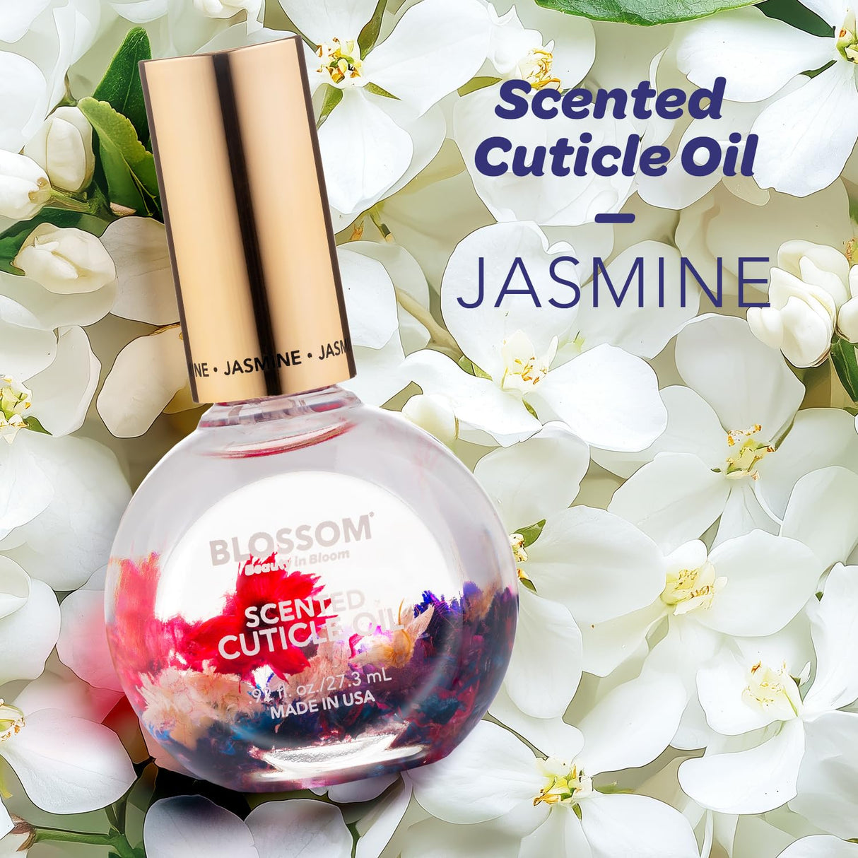 Blossom Scented Cuticle Oil, Infused with Real Flowers, Hydrating, Moisturizing, Strengthening, Made in USA, 0.5 fl. oz, Amazon Exclusive, Watermelon