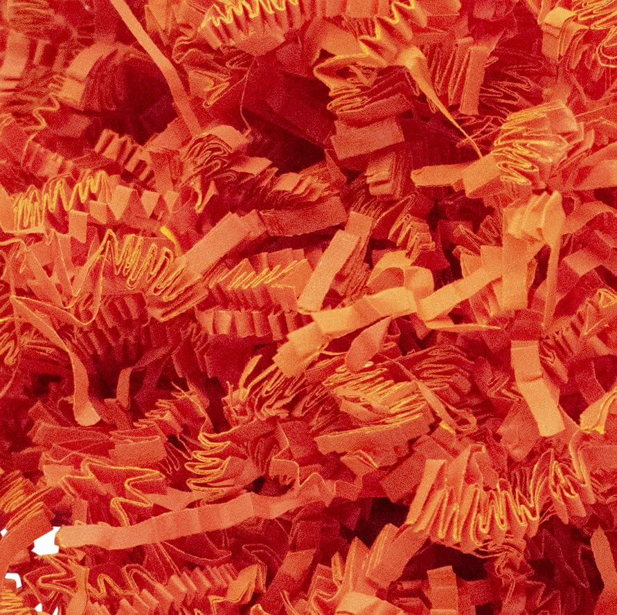 Stephanie Imports Made In USA 3-Ply Crinkle Cut Shredded Paper 2 lbs (Red & Green Christmas Mix)