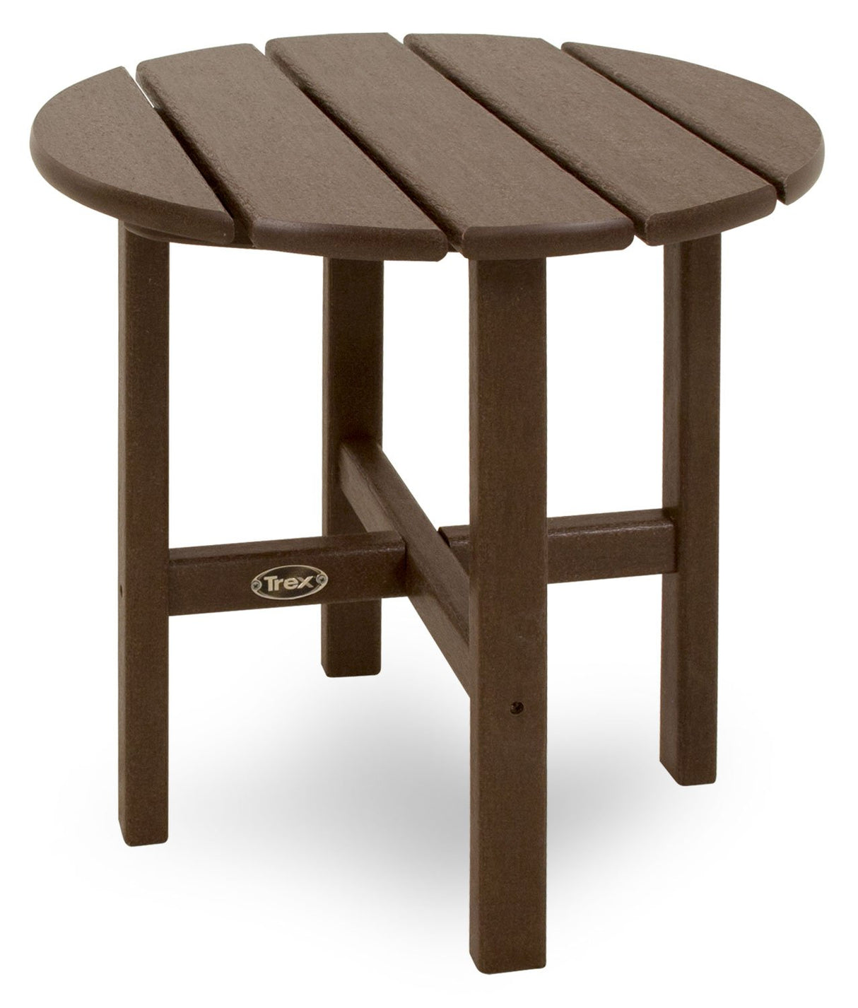 Trex Outdoor Furniture Cape Cod Round 18-Inch Side Table, Sand Castle