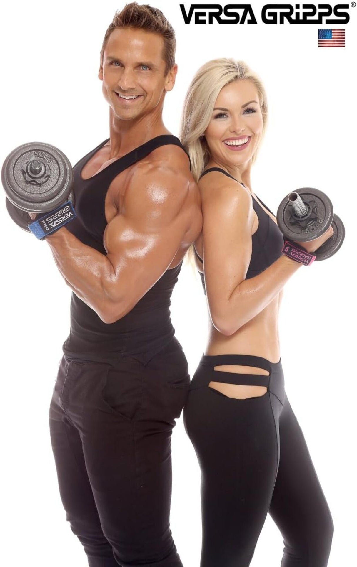 Versa Gripps® Pro, Made in The USA, Wrist Straps for Weightlifting Alternative, The Best Training Accessory