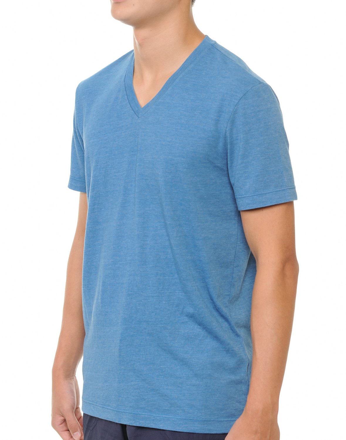 YURO-K Men's Short Sleeve V-Neck T-Shirt Premium Cotton Classic Short Sleeve V-Neck T-Shirt