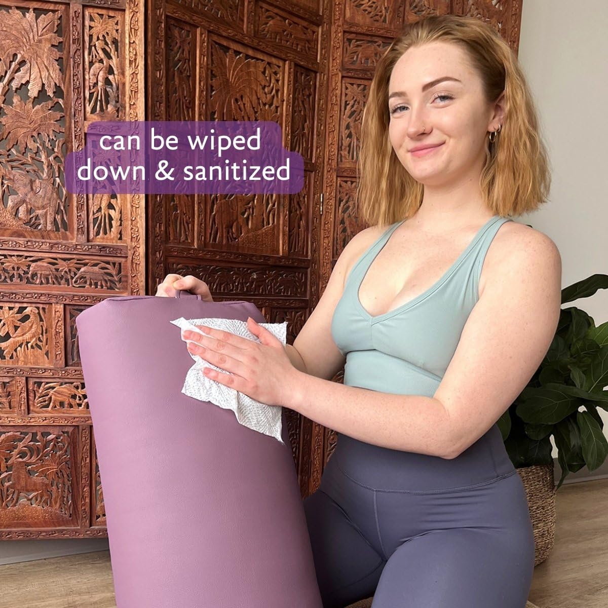 Hugger Mugger Standard Yoga Bolster - Firm, Supportive, Handmade, Durable