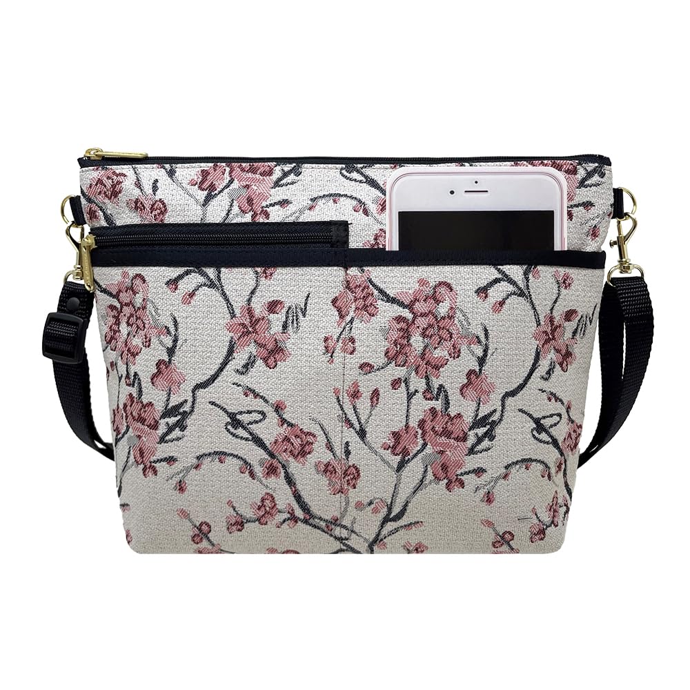 Danny K. Women's Tapestry Bag Shoulder Handbag, Large Zipper Purse Handmade in the USA