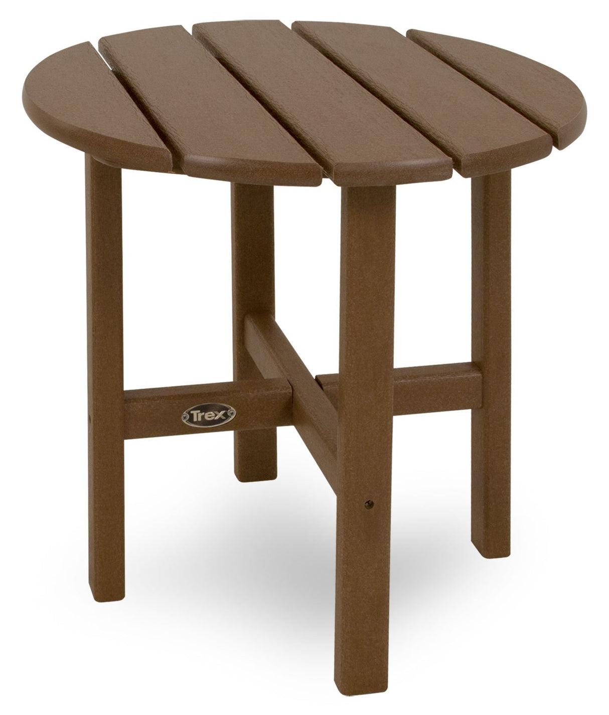 Trex Outdoor Furniture Cape Cod Round 18-Inch Side Table, Sand Castle