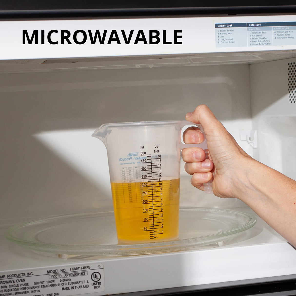 One Gallon 128oz Measure Pitcher - Convenient Conversion Chart - Strong Food Grade - Great for Lawn, Chemicals Pool, Ag, Lye, Home Hobbies, Motor Oil, Fluids - Turnah Precision Products, Made in USA