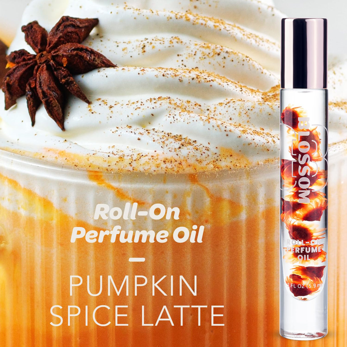 Blossom Roll on Perfume Oil for Women, Alcohol Free Rollerball Perfume with Essential Oil, Infused with Real Flowers, Made in USA, 0.20 oz (Lemon, Bergamot, Violet, White Musk), Cactus Flower