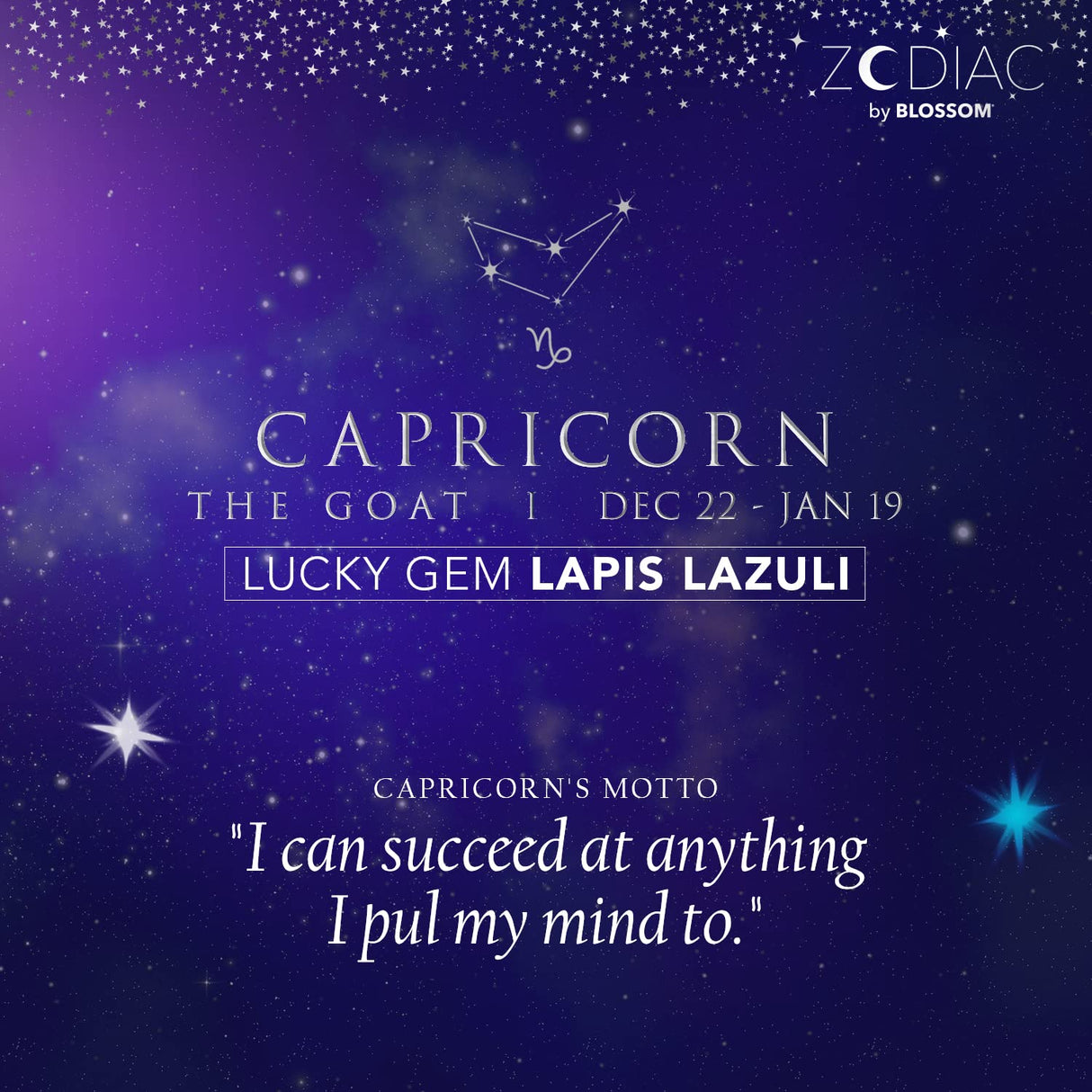 Blossom Zodiac Sign Roll-On Lip Gloss, Vanilla Scented + Moisturizing with Crystals, Made in USA, 0.20 fl. oz./5.9ml, Aquarius