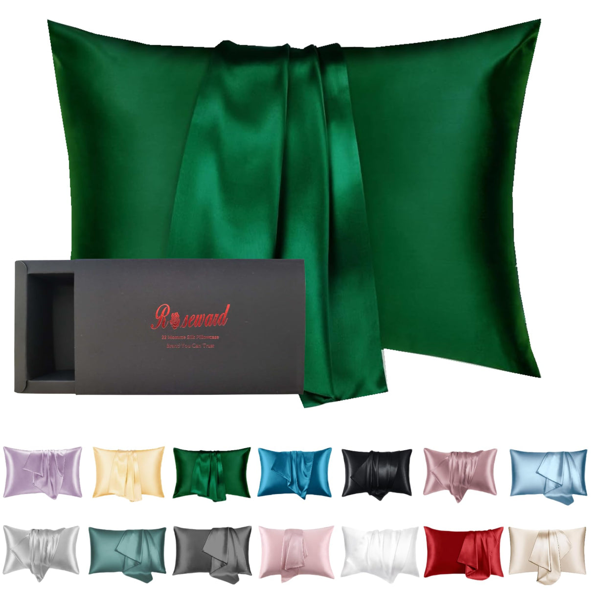 Pink Silk Pillow Cases with Zipper Made in USA, 100% 22 Momme Mulberry Silk Pillowcase for Hair and Skin, Acne Free, Anti Aging, Anti Wrinkle, Hypoallergenic (Pink, Standard)