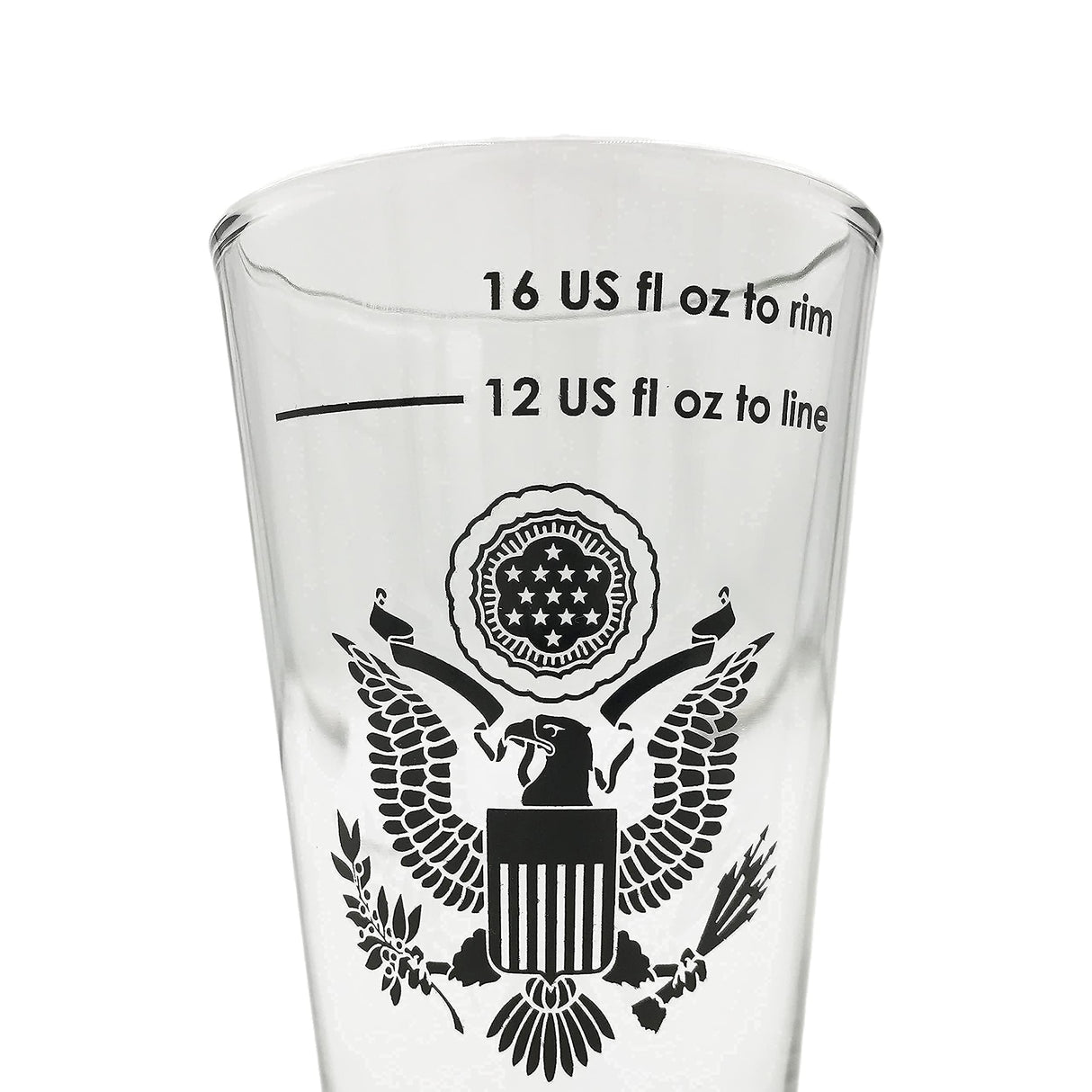 B53 Nucleated Beer Pint Glasses, Better Head Retention, Drinking, Aroma and Flavor, All-American Patriotic 16 Ounce Stackable Pint Craft Beer Glass Tumbler Set of 4