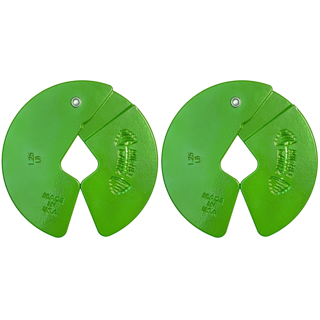 Micro Gainz Dumbbell Fractional 1.25lb Weight Plate, Ideal for Micro Loading, (Choose Color) 2 Piece Fractional Weight Plates, Designed for Dumbbell Training, Made In USA