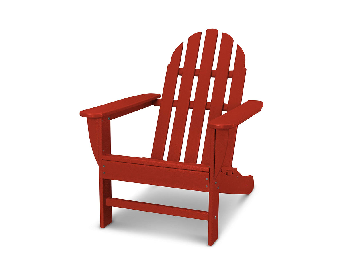 POLYWOOD AD4030PB Classic Outdoor Adirondack Chair, Pacific Blue