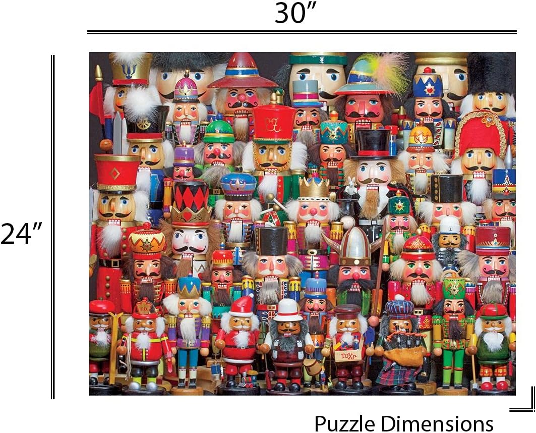 Springbok Nutcracker Collection 1000 Piece Jigsaw Puzzle for Adults Features a Colorful Collection of Holiday Nutcracker Soldiers
