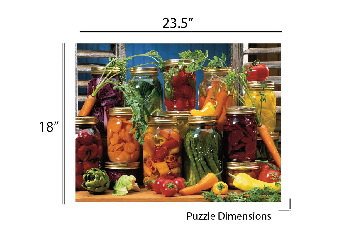 Springbok's 500 Piece Jigsaw Puzzle Canned Veggies - Made in USA