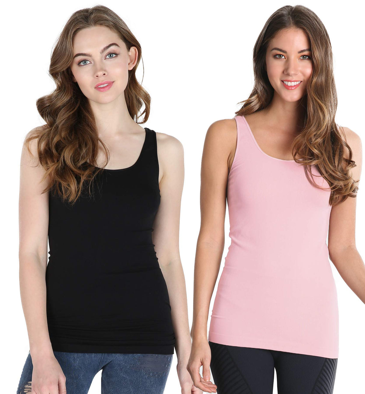 NIKIBIKI Women Seamless Basic Jersey Tank Top, Made in U.S.A, One Size
