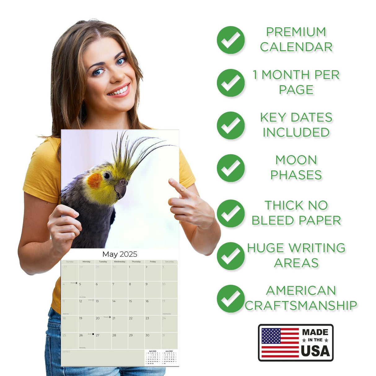 Trump Calendar 2025 Donald Trump Gifts 45 47 President Monthly Wall Calender 12 Month - MAGA - Made In The USA