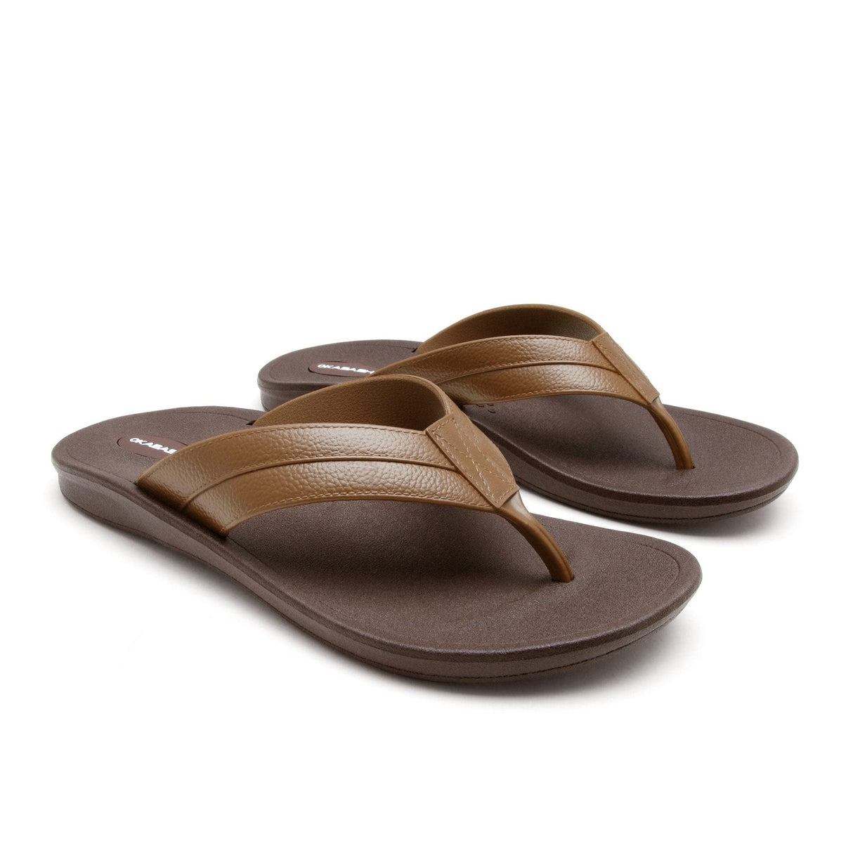 OKABASHI Men's Voyager Flip Flop | Scultped Footbed w/Nonslip Grip | Slip Resistent & Waterproof | Sustainably Made in the USA