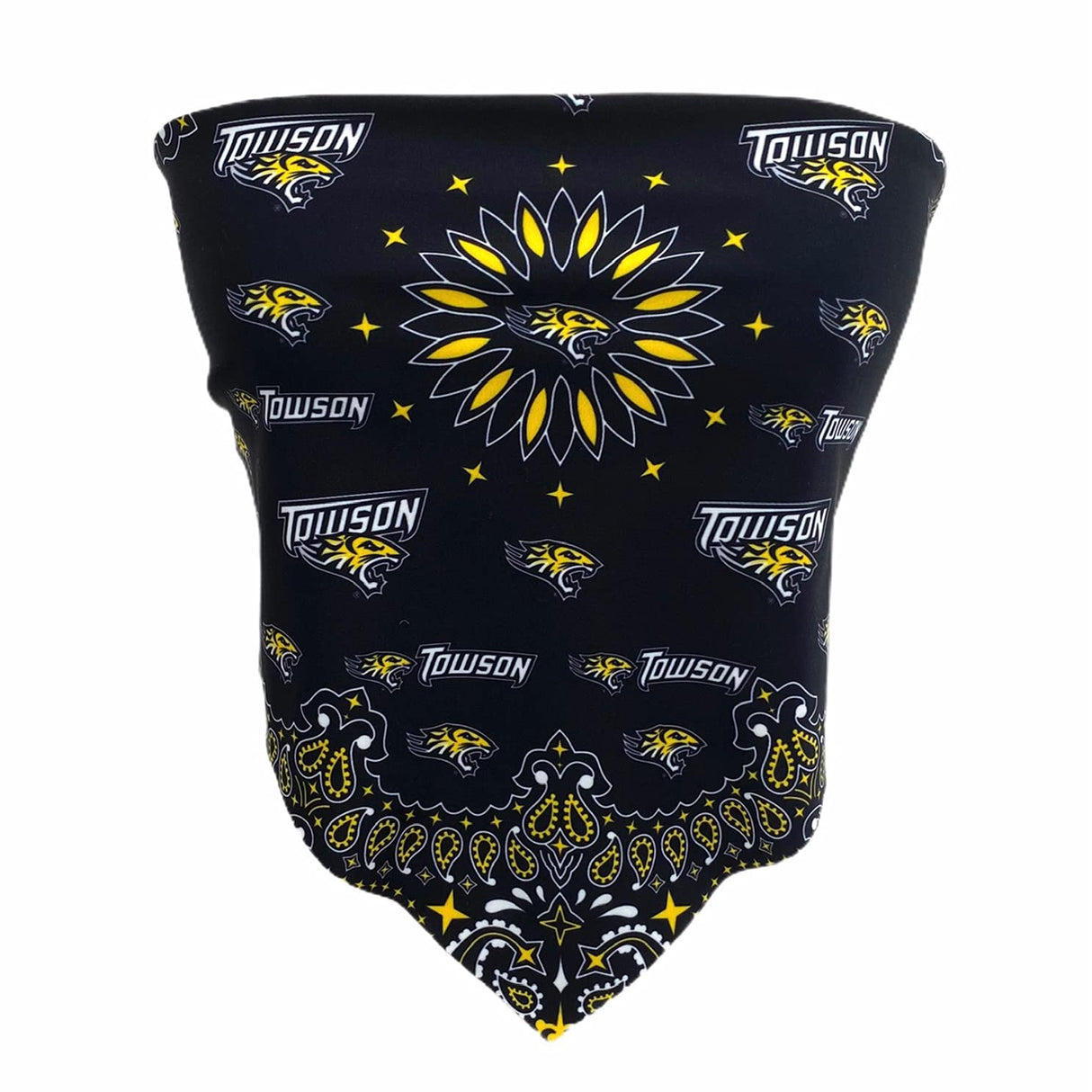 Lojobands Women's Bandana Top Tailgate Outfit College Tank Top Crop Top Made in USA One Size Fits Most