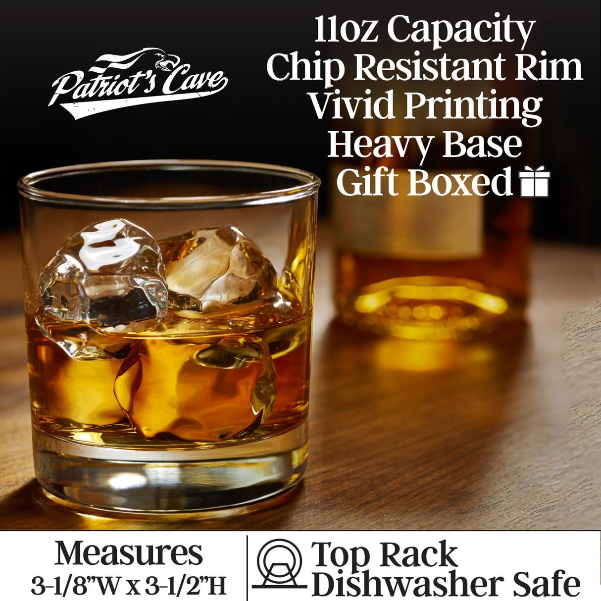 Old Fashion Glass Gift for Dad from Daughter, Son - Dad Gifts - Birthday Gifts for Dad - Dad Birthday Gift Ideas - Cool Gifts for Dad - Present for Dad 10oz Whiskey Bourbon Rocks Glass
