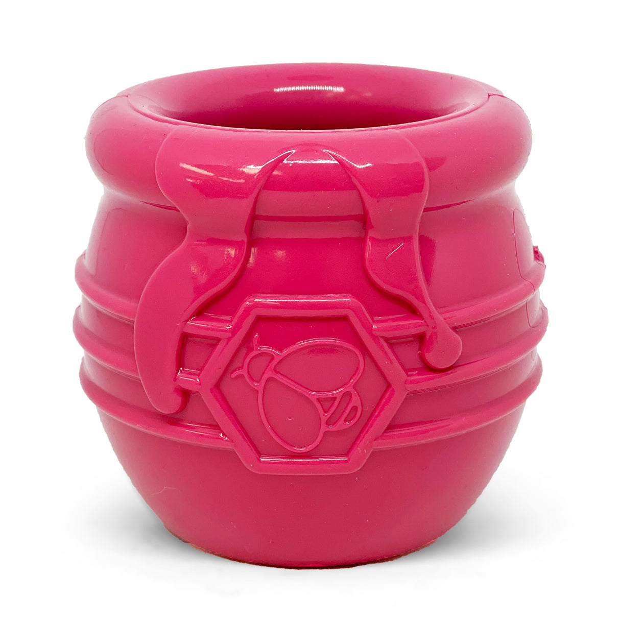 SodaPup Honey Pot – Durable Dog Treat Dispenser & Enrichment Toy Made in USA from Non-Toxic, Pet Safe, Food Safe Natural Rubber Material for Mental Stimulation, Problem Chewing, Calming Nerves, & More
