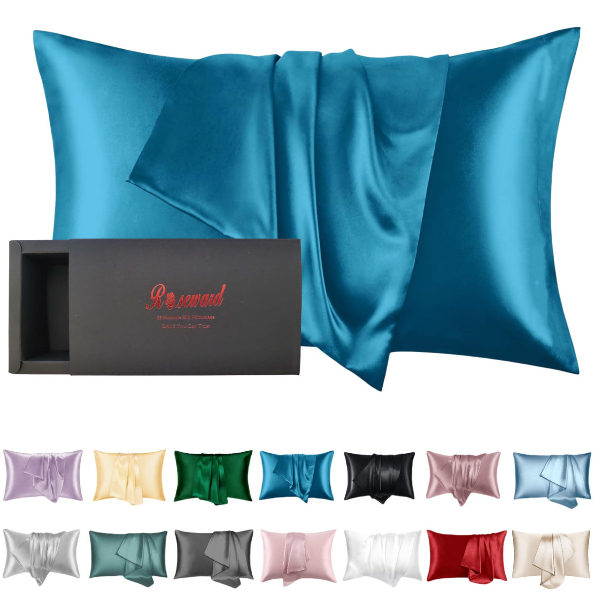 Pink Silk Pillow Cases with Zipper Made in USA, 100% 22 Momme Mulberry Silk Pillowcase for Hair and Skin, Acne Free, Anti Aging, Anti Wrinkle, Hypoallergenic (Pink, Standard)