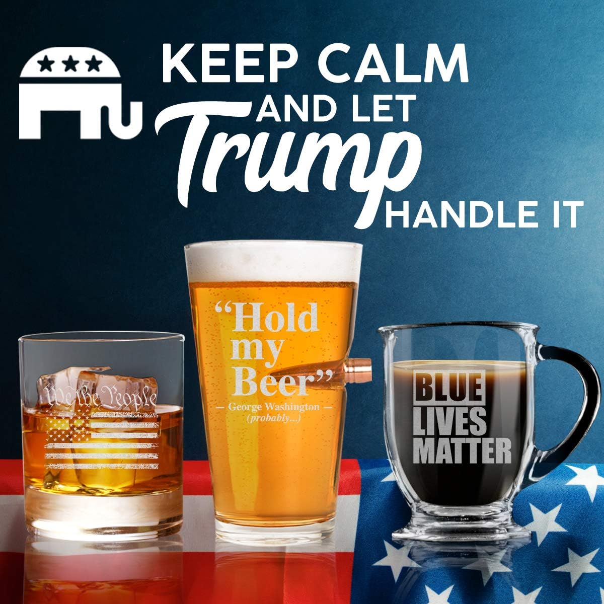 Trump in Heart Wine Glass | Love Trump Gift | Conservative Gifts | Women For Trump Glass | Trump 2024 | Make America Great Again Glass | Trump 2024 | I Love Trump Wine Glass (15 oz)