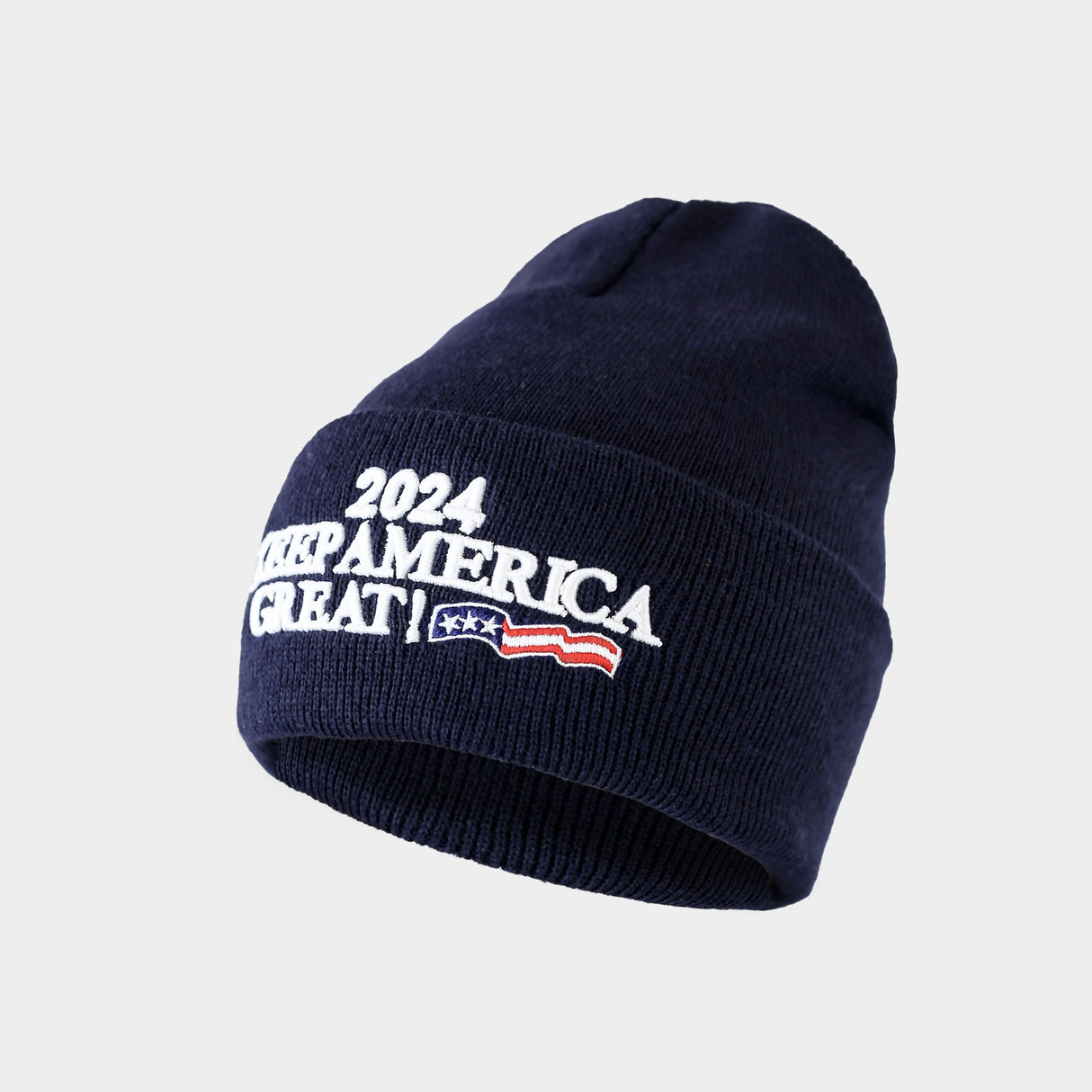 Made in USA Exclusive 2024 47th President 3D Trump Skull Knit Beanie Cap President Beanie Hat