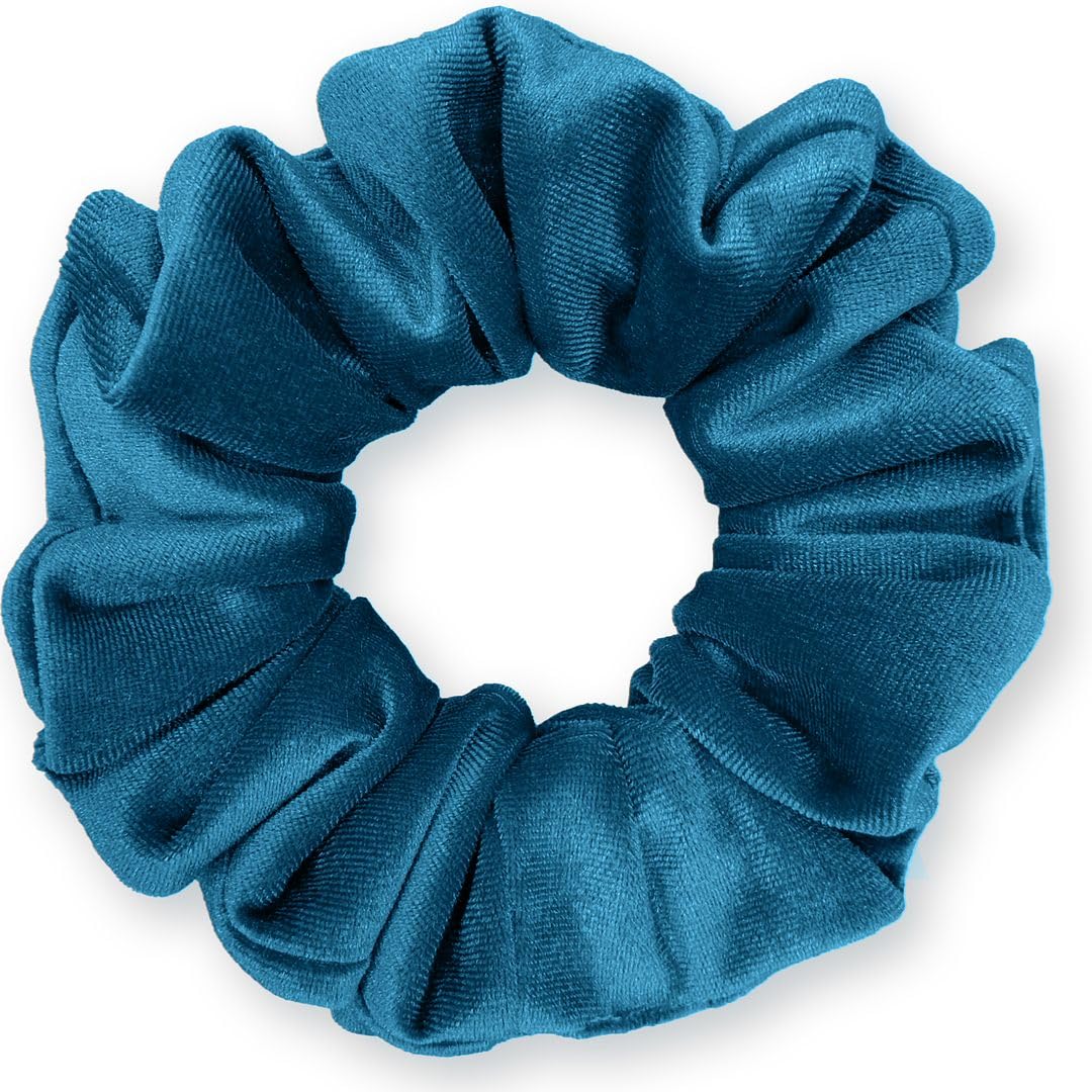 Velvet Scrunchies Premium Plush Soft Ponytail Holder Made in the USA Black