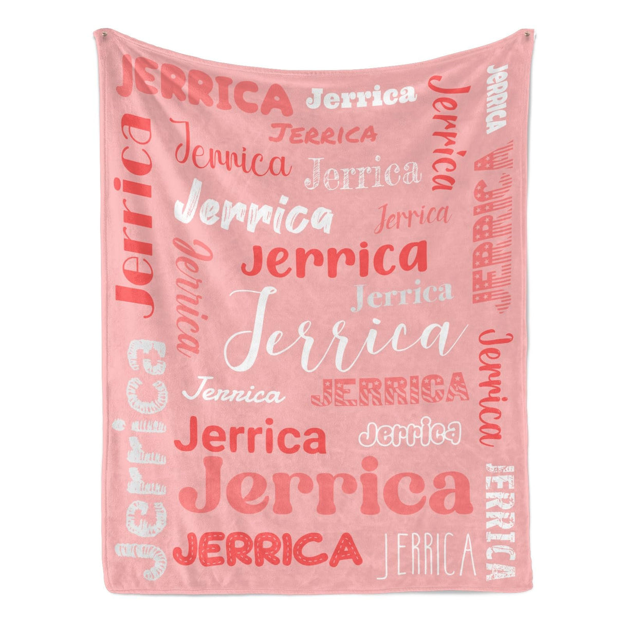 Custom Blanket with Name, Soft Cozy Personalized Name Blankets for Kids, Girls, Boys, Adults, Customized Christmas Blanket for Women, Men, Newborn, New Mom, Red Colors, Made in USA