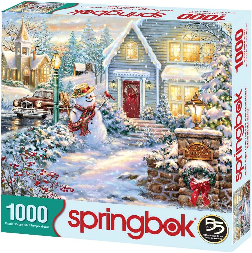 Springbok's 1000 Piece Jigsaw Puzzle Silent Night Lane
