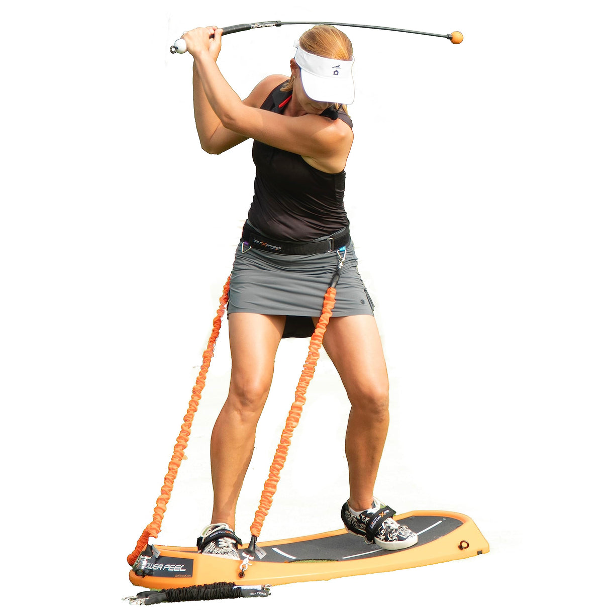 Orange Whip Orange Peel Balance Trainer Aid for Improved Balance Golf - Upgrade Option with Resistance Band Fitness Training