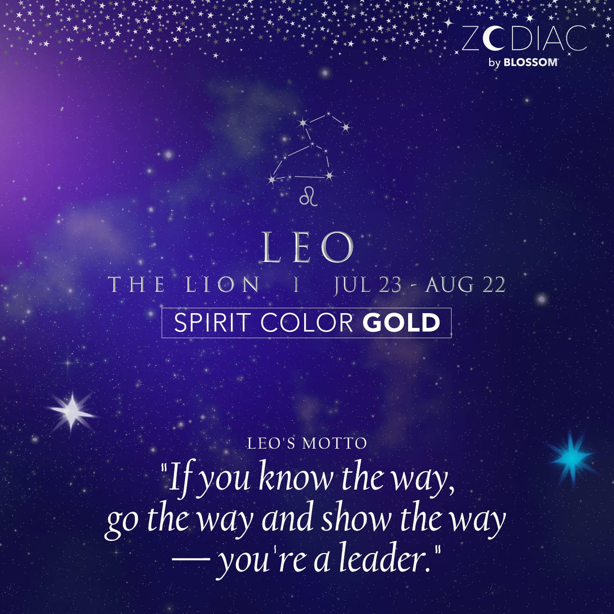 Blossom Zodiac Sign Roll-On Lip Gloss, Vanilla Scented + Moisturizing with Crystals, Made in USA, 0.20 fl. oz./5.9ml, Aquarius