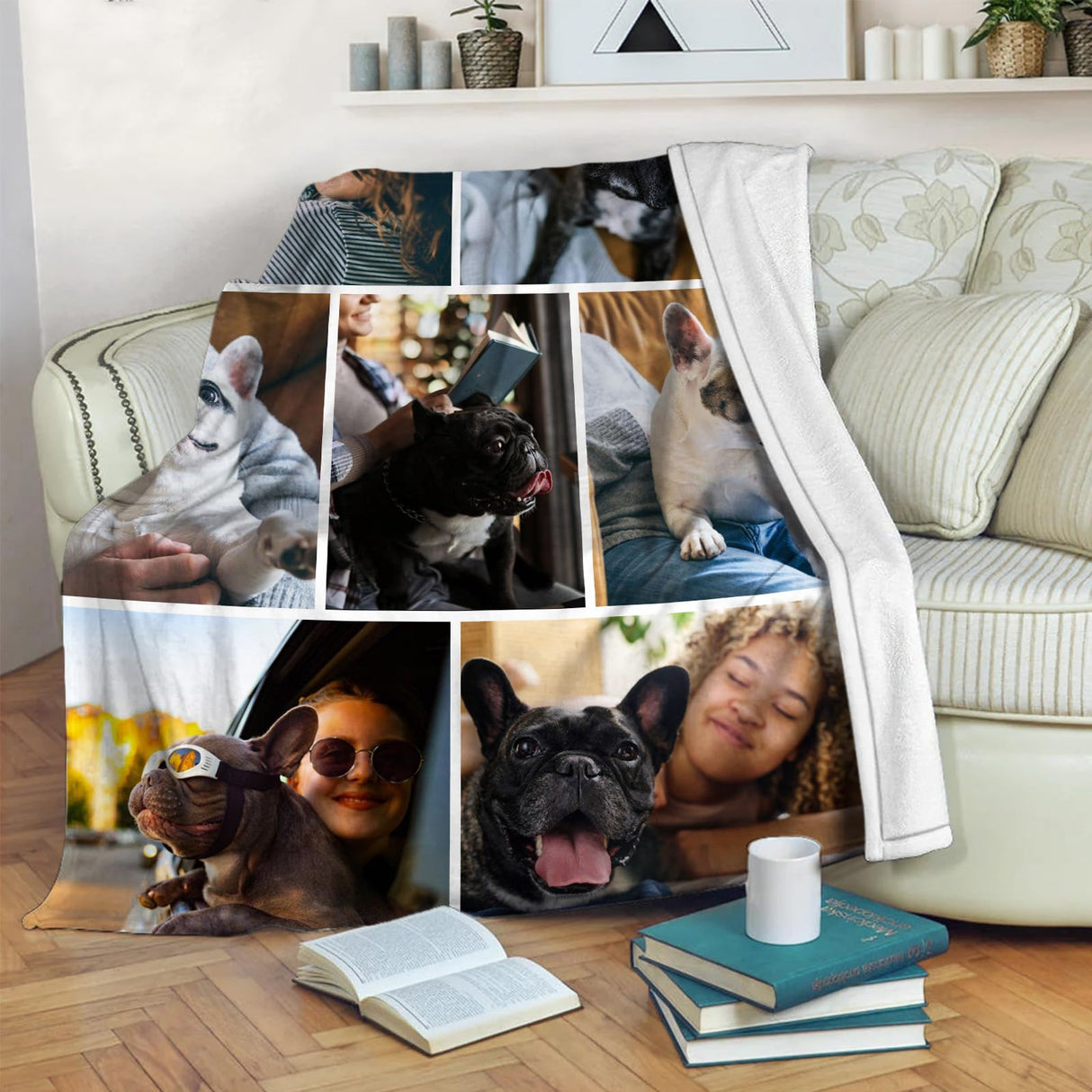 Ships Next Day,Custom Blanket with Picture Made in USA,Personalized Photo Blanket for Family Anniversary Christmas Birthday Halloween Valentines