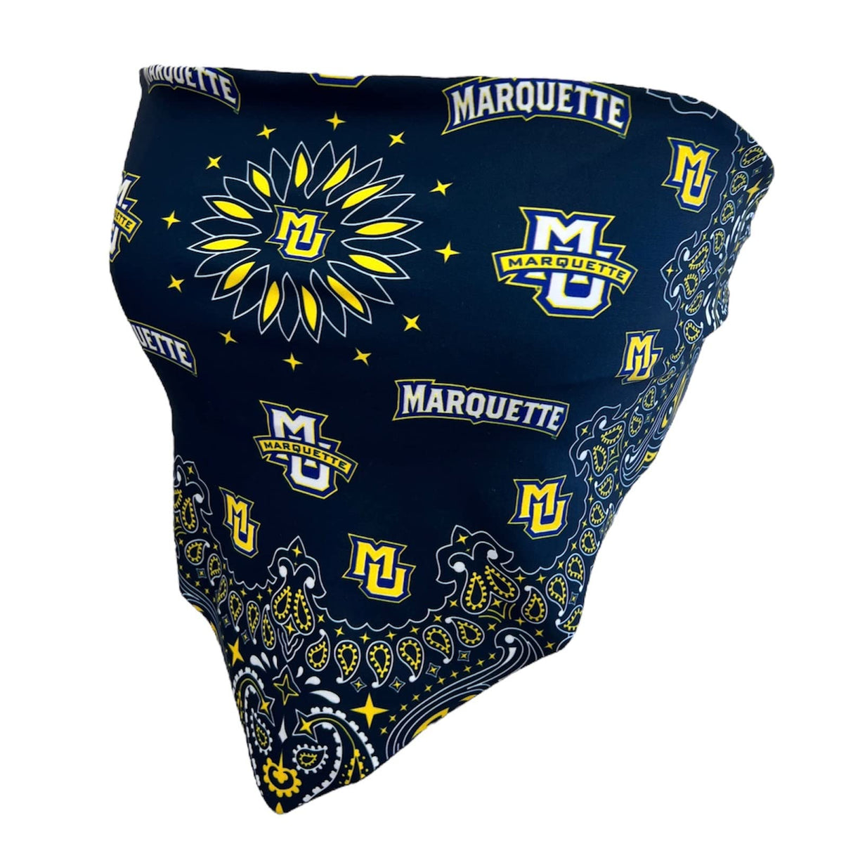 Lojobands Women's Bandana Top Tailgate Outfit College Tank Top Crop Top Made in USA One Size Fits Most