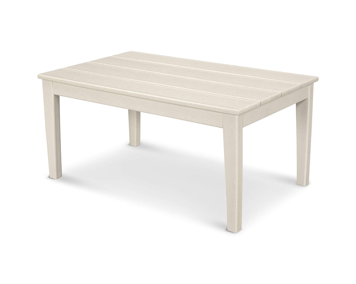 POLYWOOD® Newport 22" x 36" Coffee Table, White