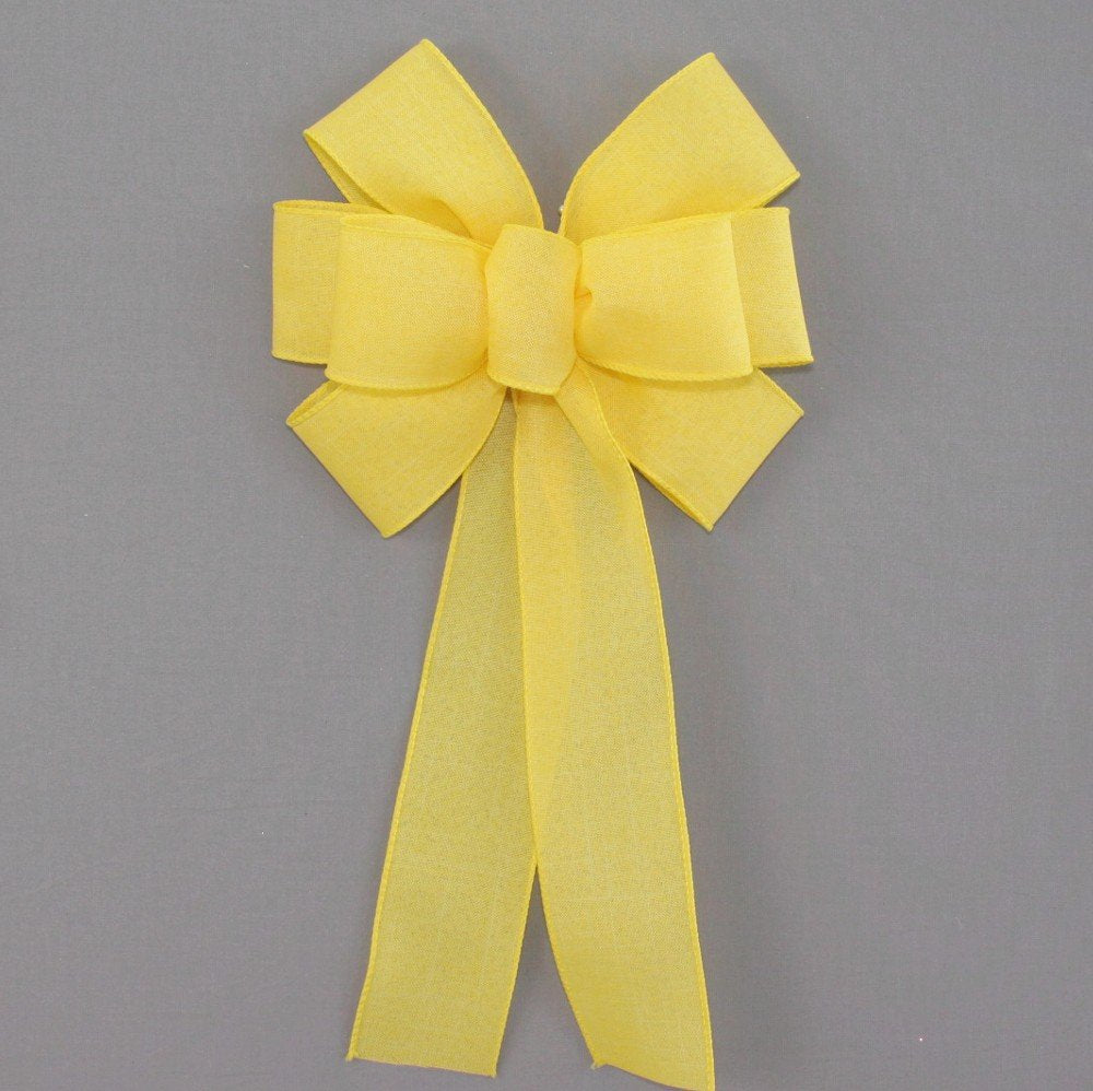 Red Rustic Wreath Bow - Red Christmas Bow by Package Perfect Bows – Made in USA (8 inch bow)