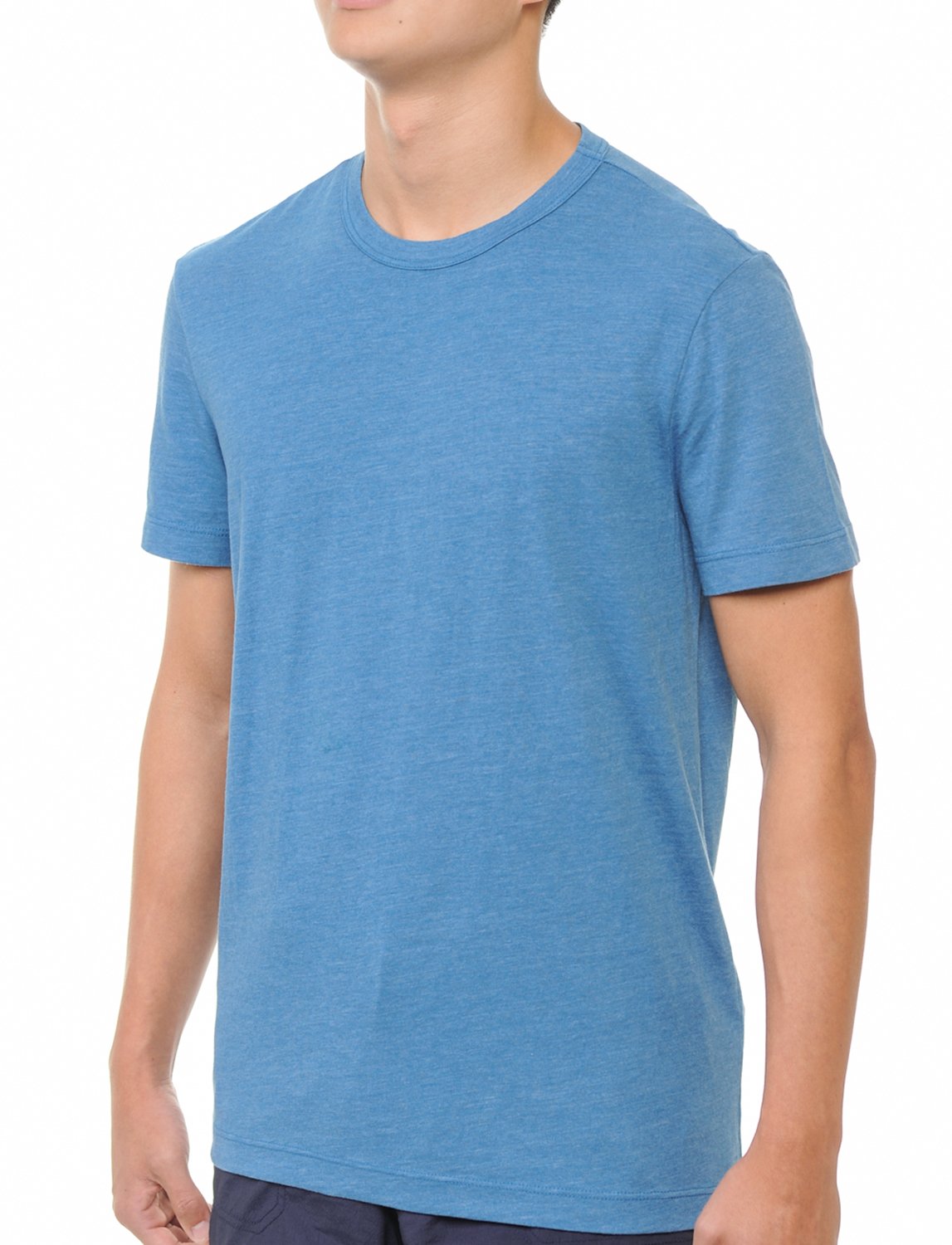 YURO-K Men's Premium Binded Neck Cotton Classic Short Sleeve Crew T-Shirt