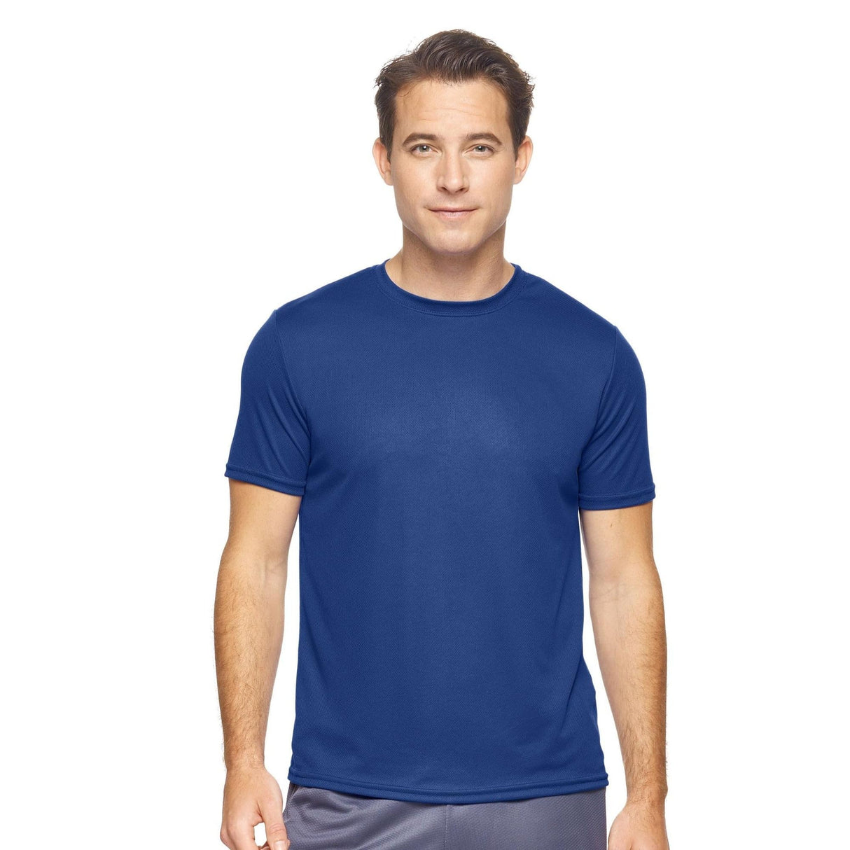 Expert Brand USA-Made Men's Oxymesh Crewneck Short Sleeve Active T-Shirt for Sports Hiking Running Gym