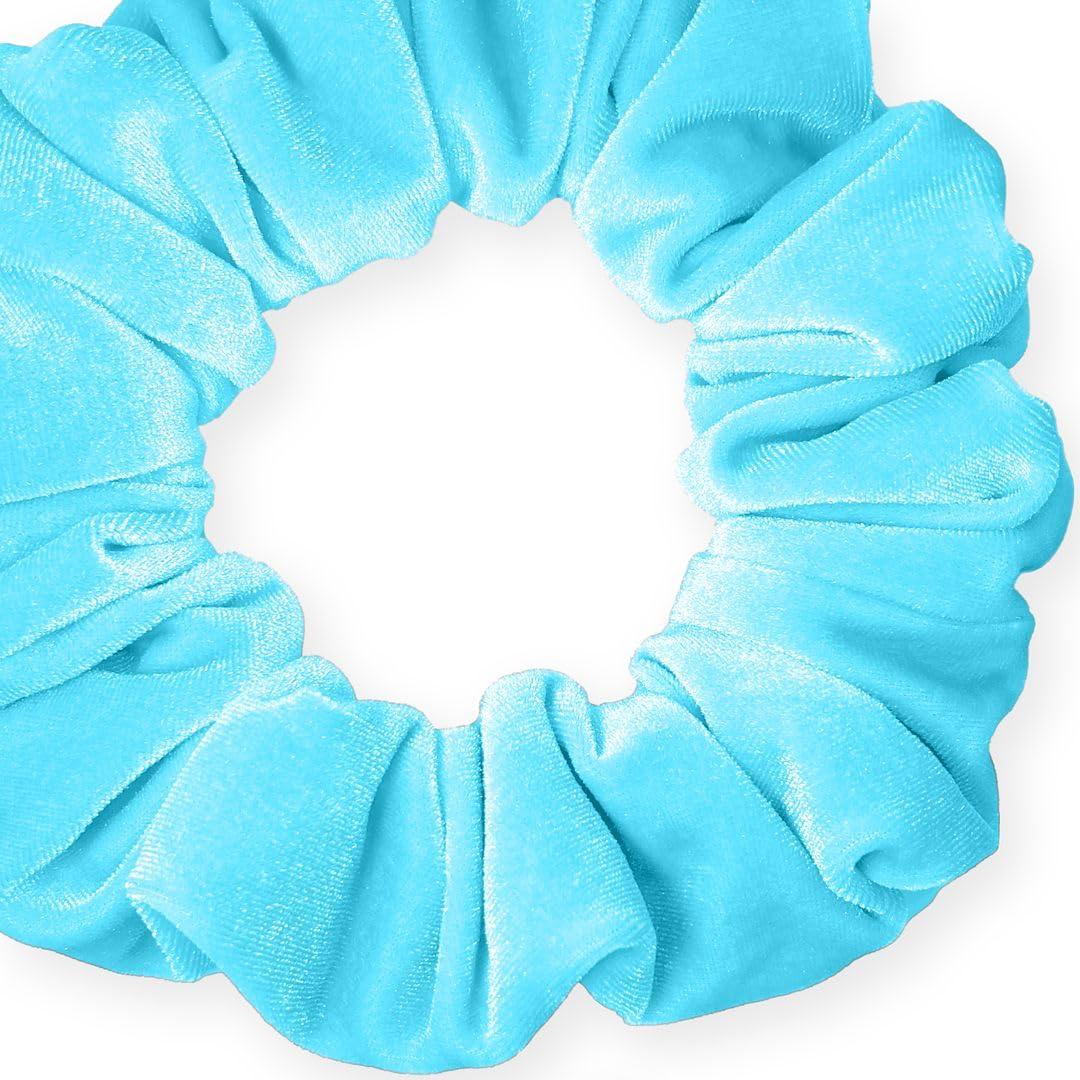 Velvet Scrunchies Jumbo Size Plush Big Ponytail Holders Thick Braided Locked Hair Big Made in the USA Green Pine