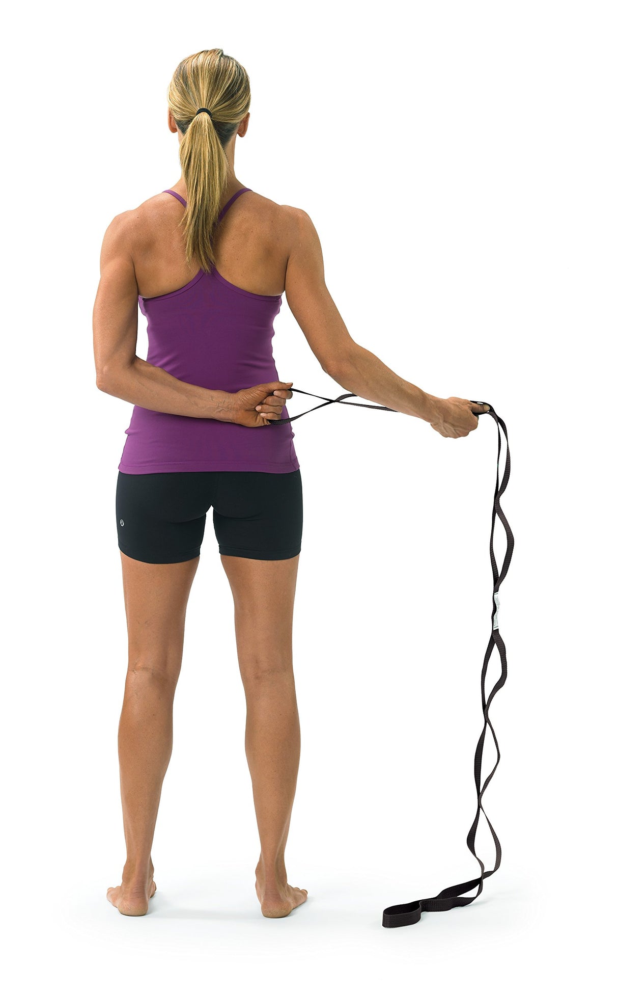 OPTP The Original Stretch Out Strap with Exercise Poster, USA Made Top Choice Stretch Out Straps for Physical Therapy, Yoga Stretching Strap or Knee Therapy Strap (XL)