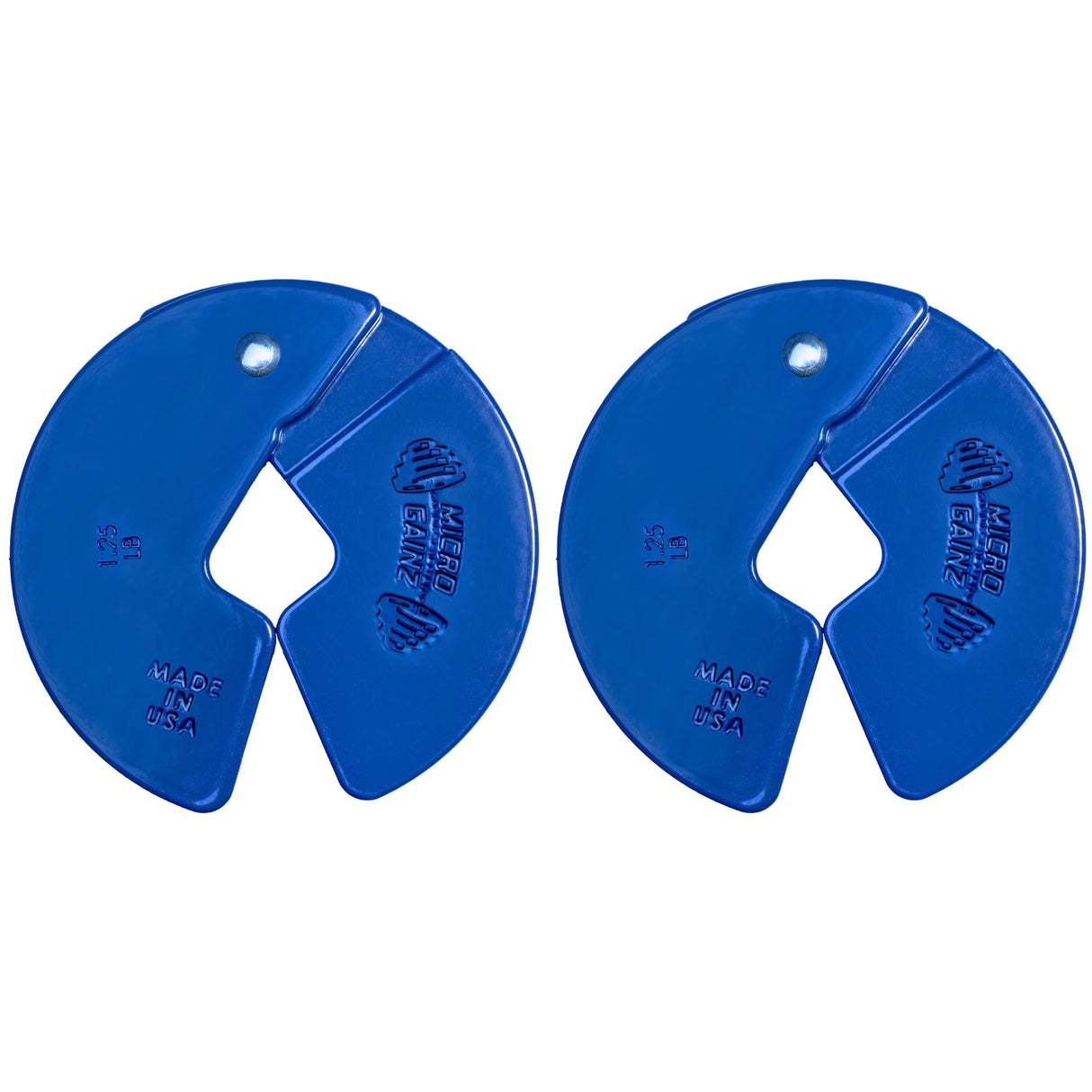 Micro Gainz Dumbbell Fractional 1.25lb Weight Plate, Ideal for Micro Loading, (Choose Color) 2 Piece Fractional Weight Plates, Designed for Dumbbell Training, Made In USA