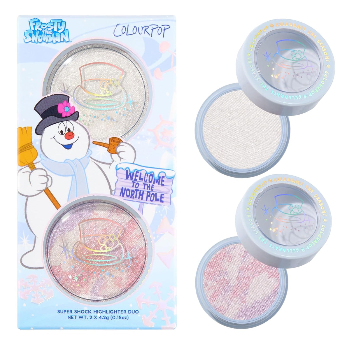 ColourPop Frosty the Snowman x ColourPop Fastest Belly-Whopper Super Shock Highlighter Duo