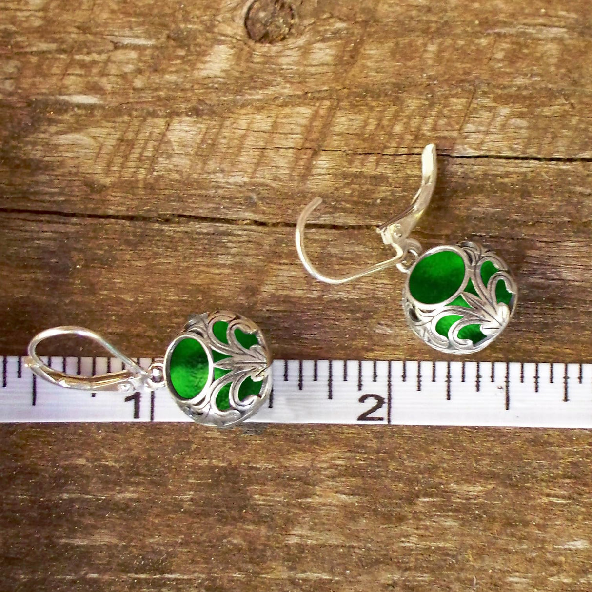 Bottled Up Designs Handmade Vintage Lace Leverback Earrings, Sterling Silver, Eco Friendly, Made in USA, Birthday Gifts, Mothers Day, Women, Anniversary (Mason Jar (Aqua))