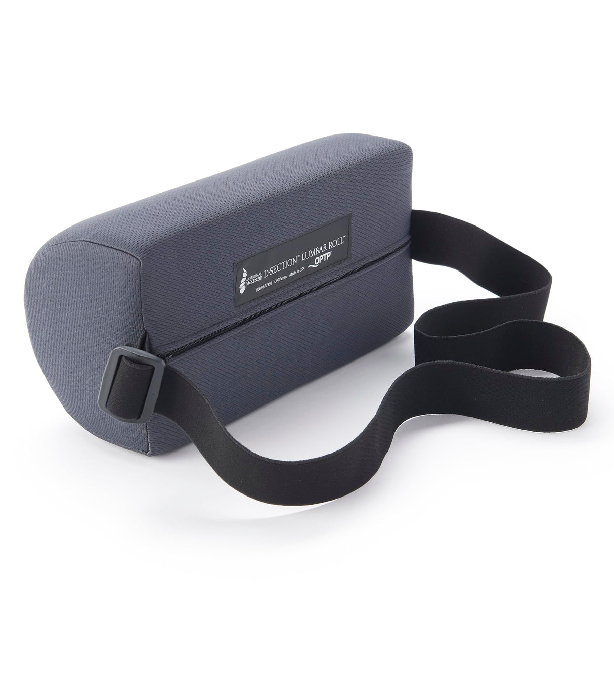 OPTP The Original McKenzie D-Section Lumbar Roll – USA-Made Low Back Lumbar Support Pillow for Office, Back Pillow for Car and Travel. The Preferred Lumbar Pillow of Physical Therapists.