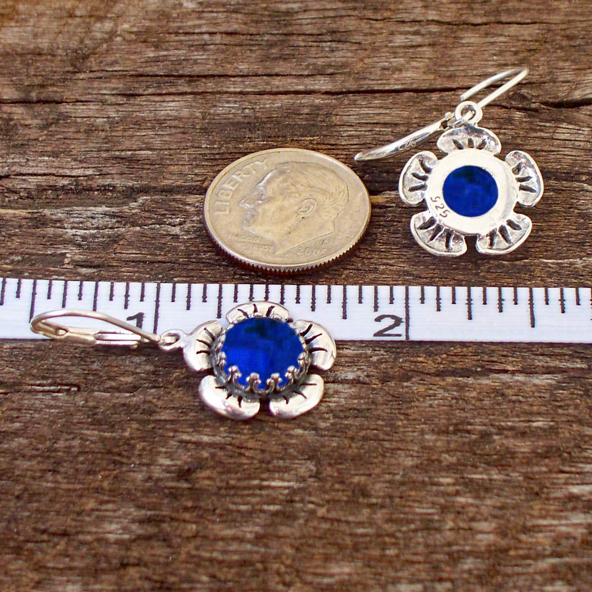 Bottled Up Designs Handmade Bloom Once More Earrings, Recycled Vintage Glass, Sterling Silver, Eco Friendly, Made in USA, Birthday Gifts, Mothers Day, Women, Anniversary (Olive Wine Bottle)