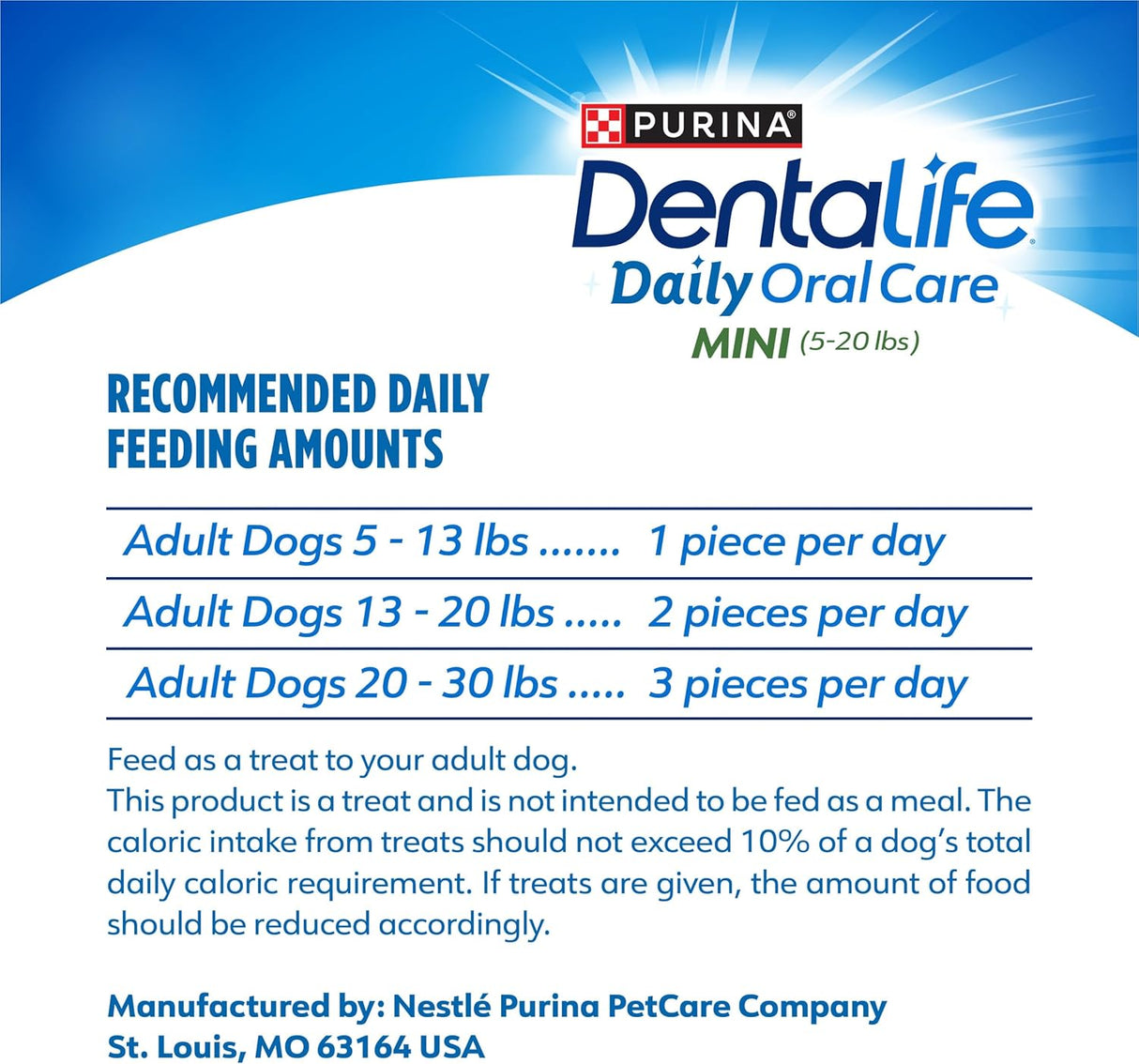 Purina Dentalife Daily Oral Care Chicken Flavor Toy Breed Dog Dental Chews - 58 ct. Pouch