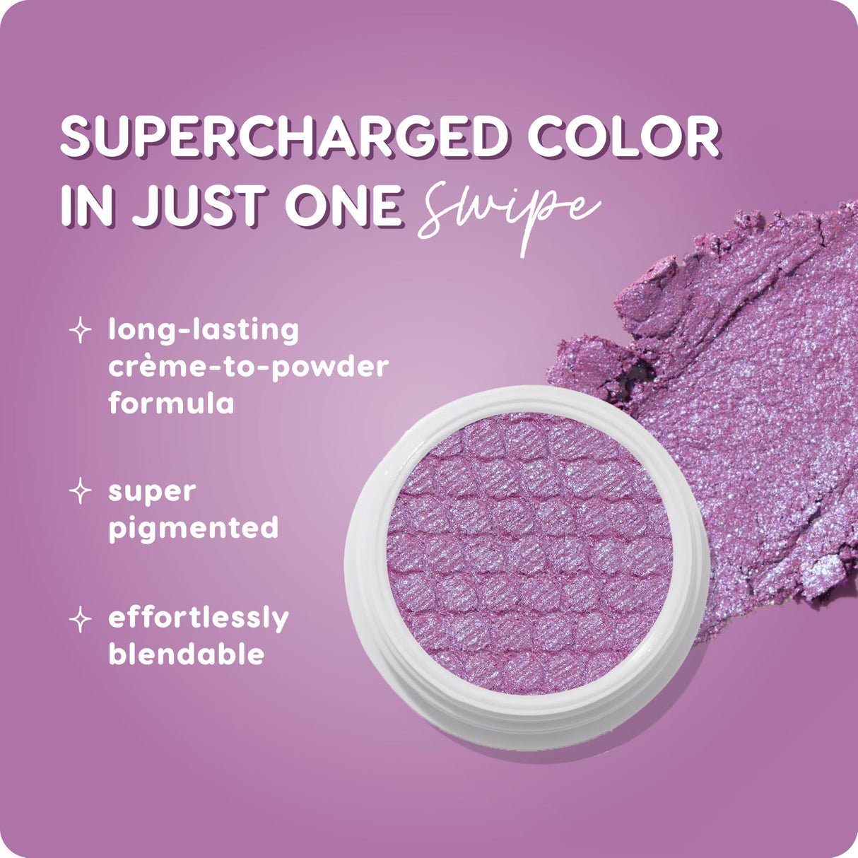 ColourPop Super Shock Shadow - High-Pigment, Crème-Powder Eye Makeup - Single Glitter Eyeshadow with Minimal Fallout and Unique Bouncy Texture - Pale Periwinkle Eyeshadow - Dream Much (0.07 oz)
