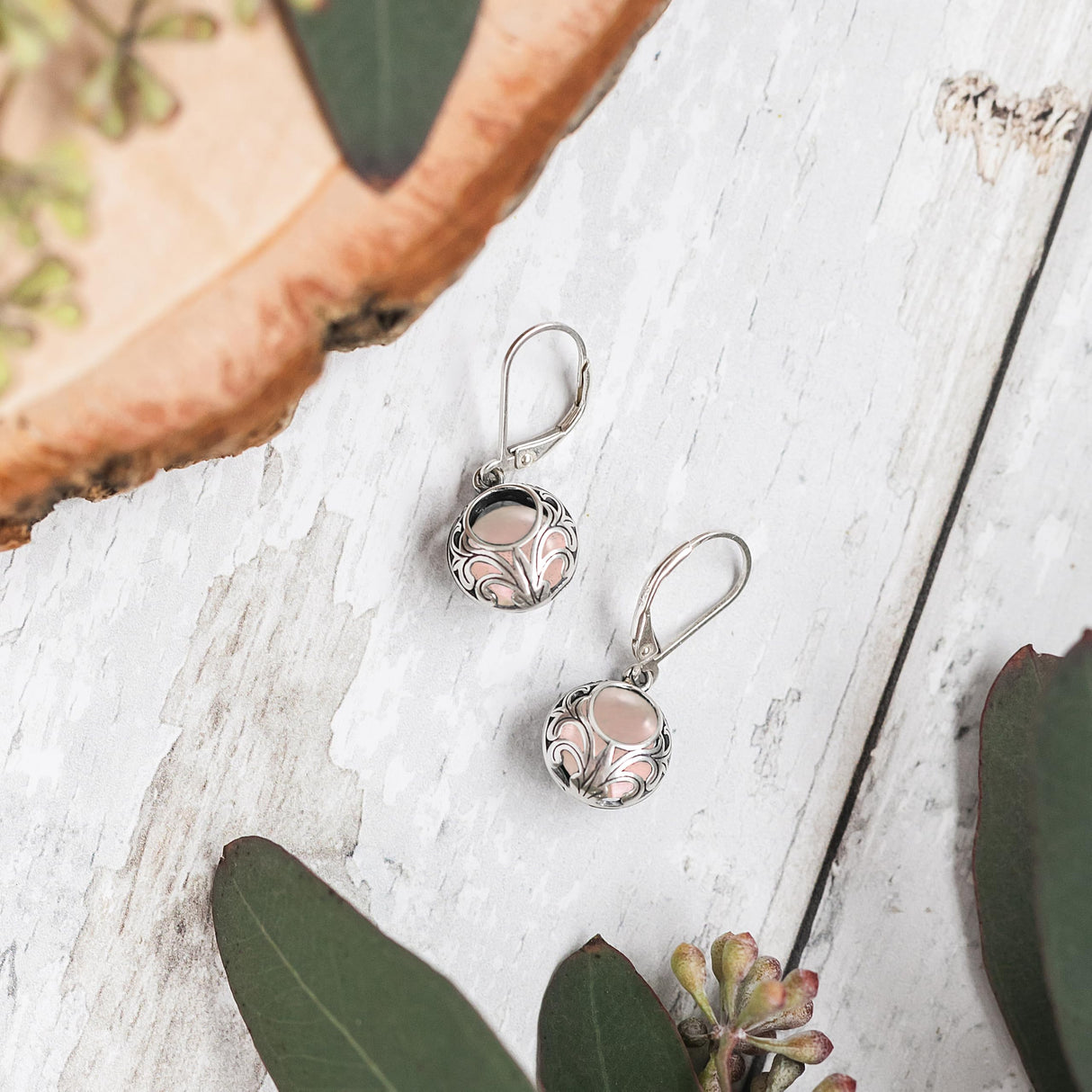 Bottled Up Designs Handmade Vintage Lace Leverback Earrings, Sterling Silver, Eco Friendly, Made in USA, Birthday Gifts, Mothers Day, Women, Anniversary (Mason Jar (Aqua))