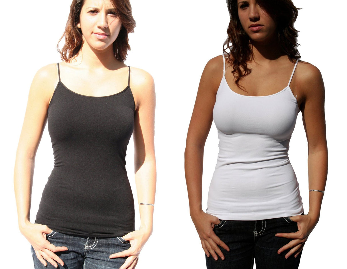 NIKIBIKI Women Seamless Basic Camisole, Made in U.S.A, One Size