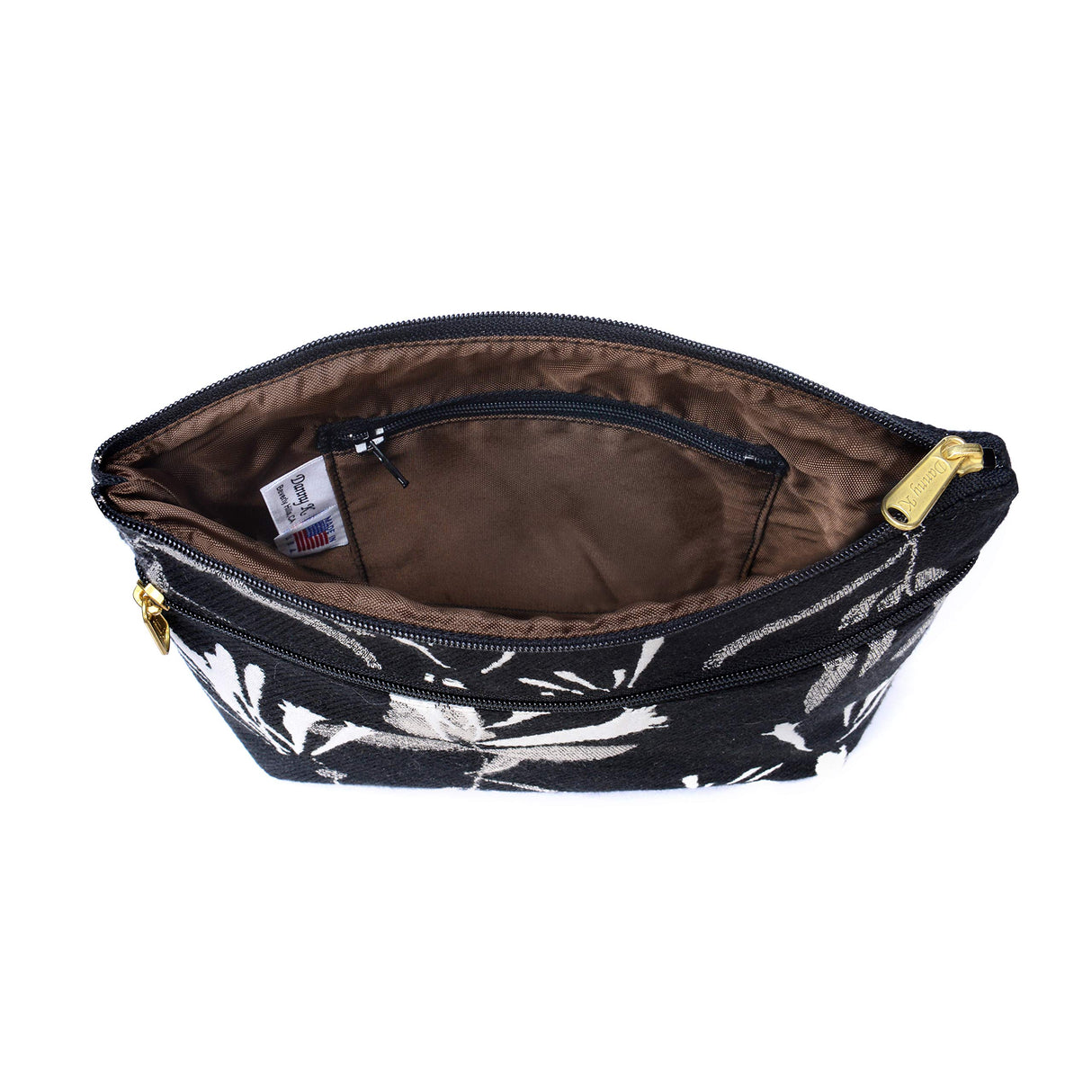 Danny K. Women's Tapestry Zipper Purse Crossbody Handbag, Adjustable Cord, Handmade in USA