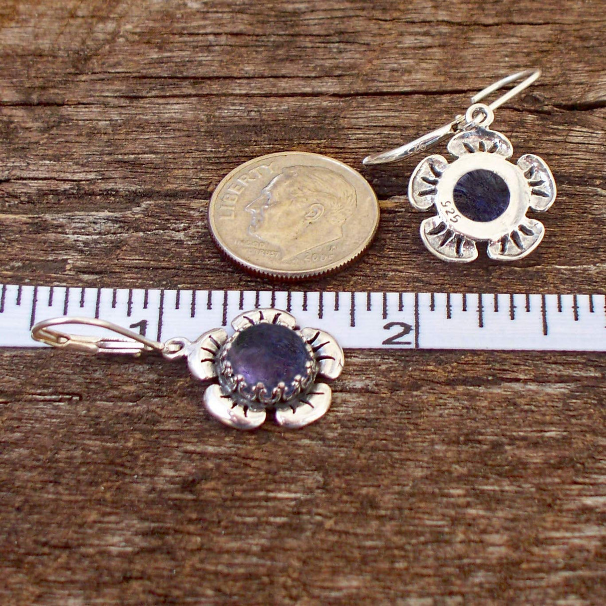 Bottled Up Designs Handmade Bloom Once More Earrings, Recycled Vintage Glass, Sterling Silver, Eco Friendly, Made in USA, Birthday Gifts, Mothers Day, Women, Anniversary (Olive Wine Bottle)